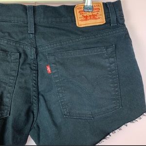 Levi’s Cutoff Denim Distressed Shorts 14